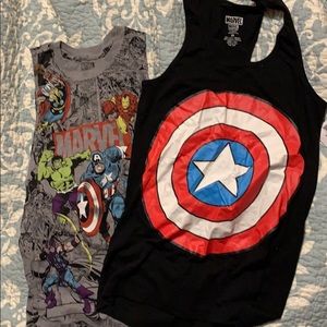 2 marvel tank tops 🎉3 for $12